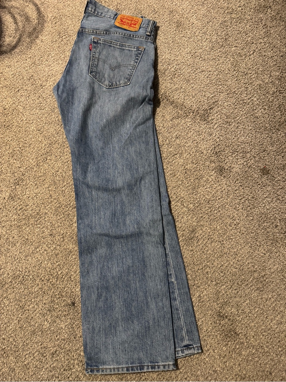 Levi's mens Straight Leg Jeans - Light Wash Blue